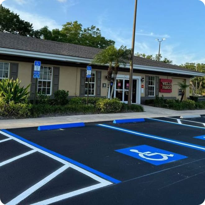 Parking Lot Striping Acworth GA |Parking Lot Painting Asphalt & Concrete | Parking Lot Maintenance